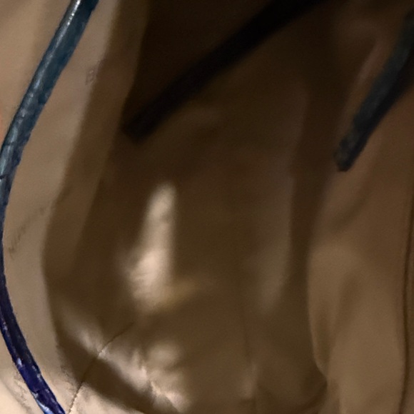 Brahmin Georgina Iridescent Blue Crossbody Bag - Picture 5 of 6